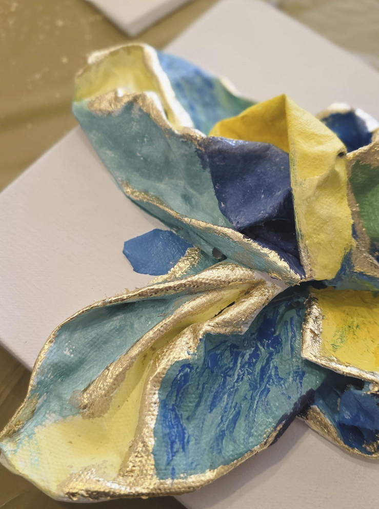 Mariposa escultórica terminada